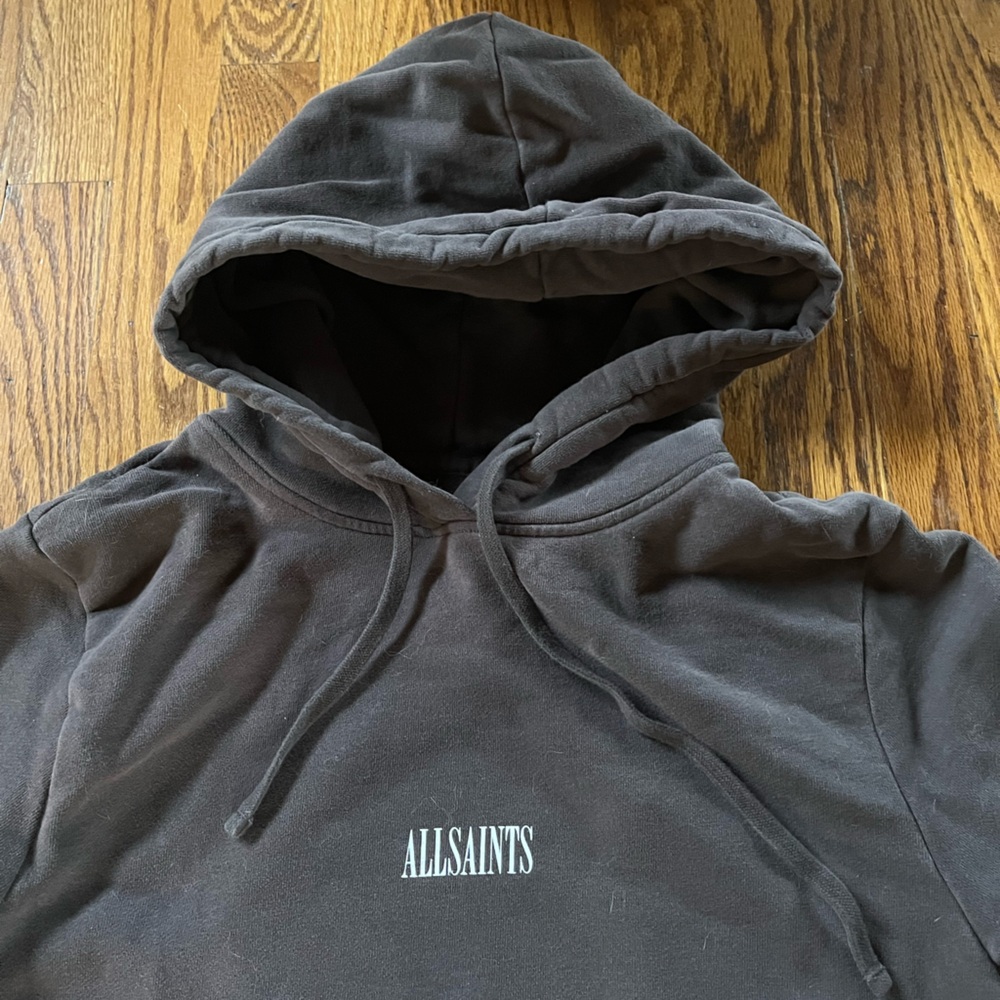 All Saints Charcoal Hoodie